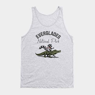 Alligator and Raccoon Everglades National Park Tank Top